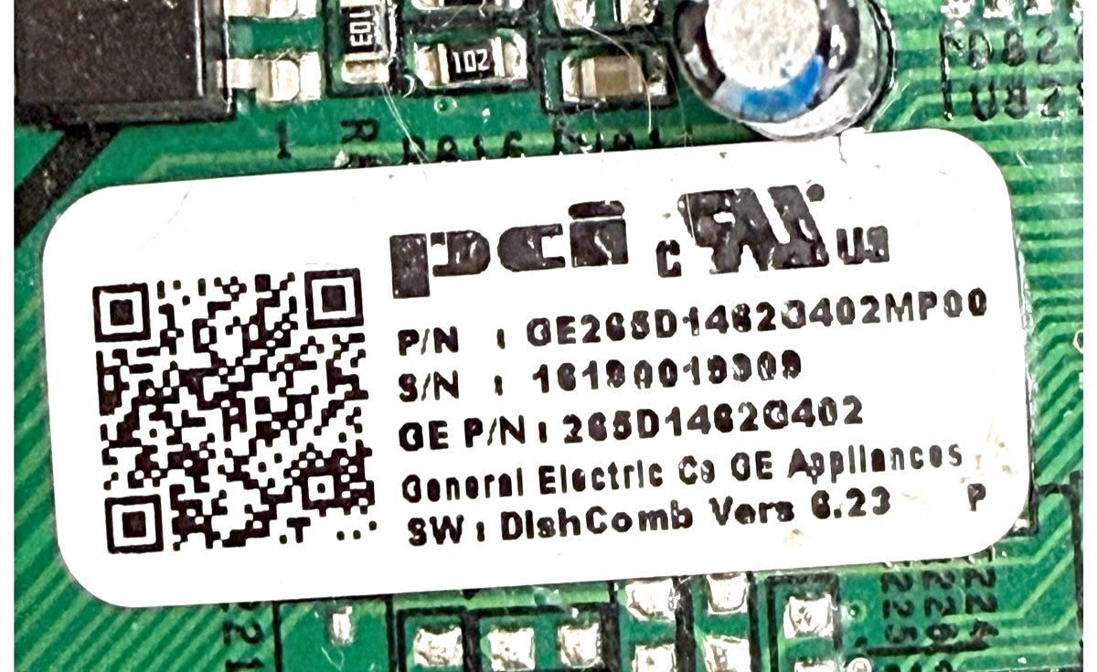 OEM Replacement for GE Dishwasher Control 265D1462G402
