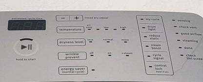 OEM Replacement for Maytag Dryer Control Panel W10825122    -
