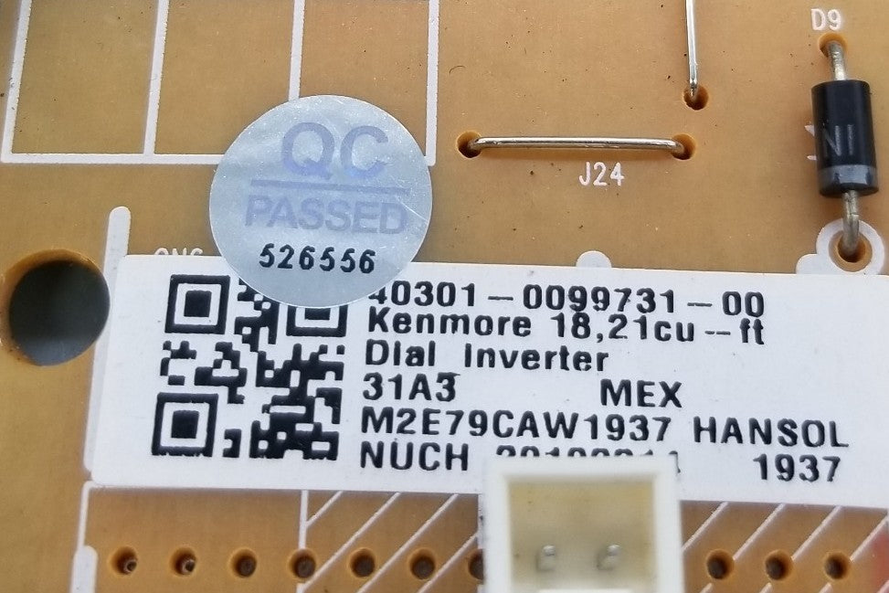 OEM Replacement for Kenmore Fridge Control 40301-0099731-00