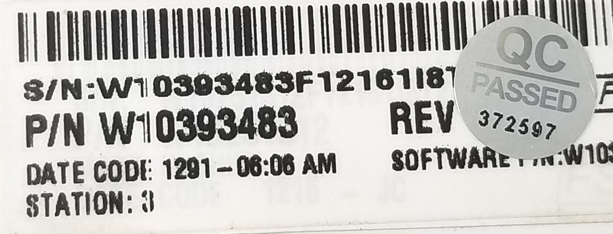 OEM Replacement for Whirlpool Washer Control W10393483    -