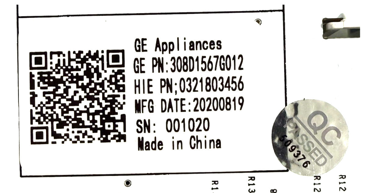 OEM Replacement for GE Dryer Control 308D1567G012
