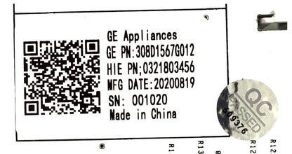 OEM Replacement for GE Dryer Control 308D1567G012