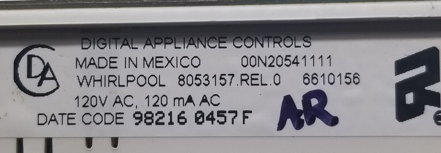 Genuine OEM Replacement for Whirlpool Oven Control 8053157