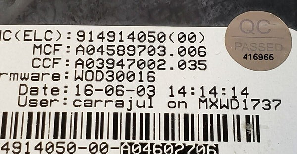 OEM Replacement for Electrolux Washer Control Board 914914050