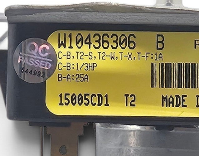 OEM Replacement for Whirlpool Dryer Timer W10436306B