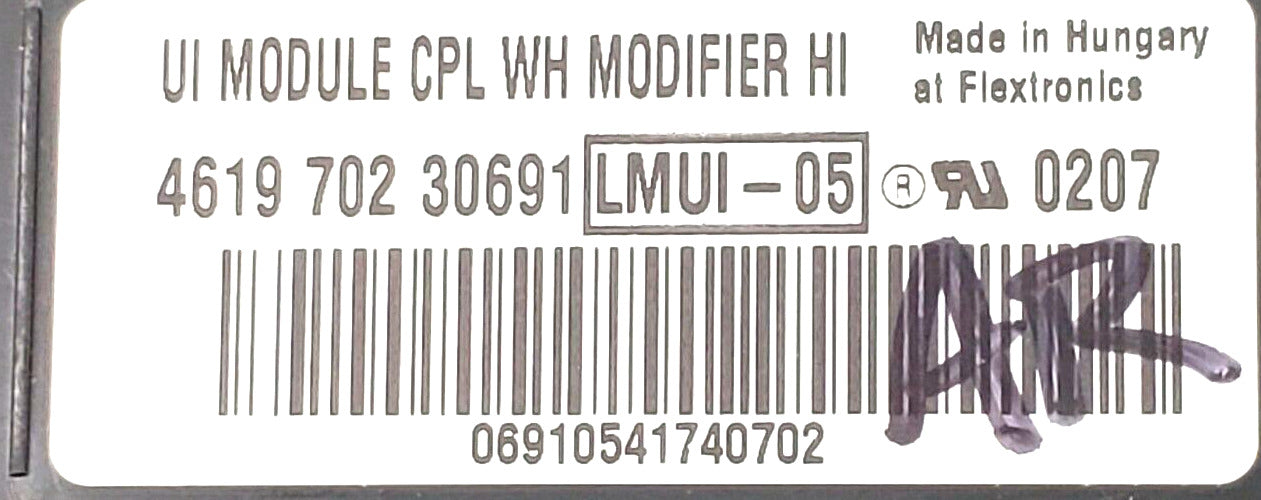 OEM Replacement for Whirlpool Washer Control 461970230691