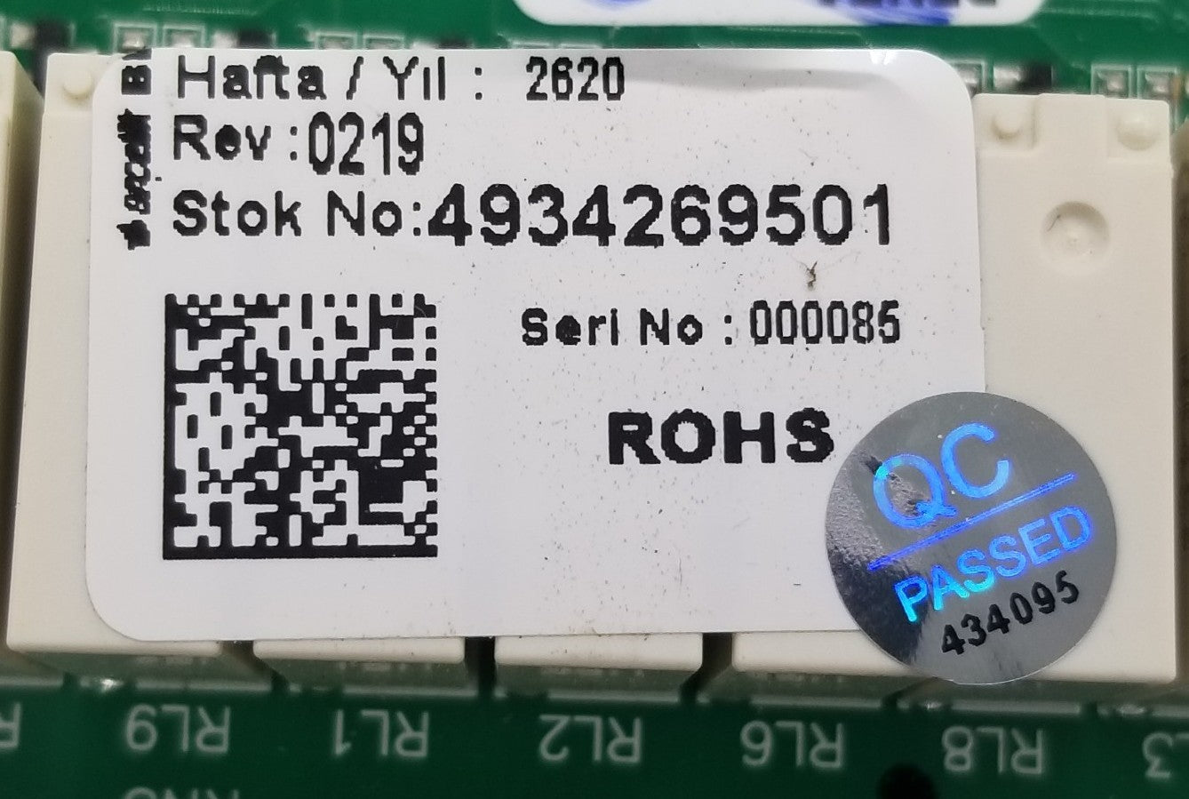 OEM Replacement for LG Refrigerator Control Board 4934269501