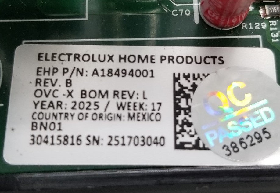 New OEM Replacement for Frigidaire Oven Control A18494001