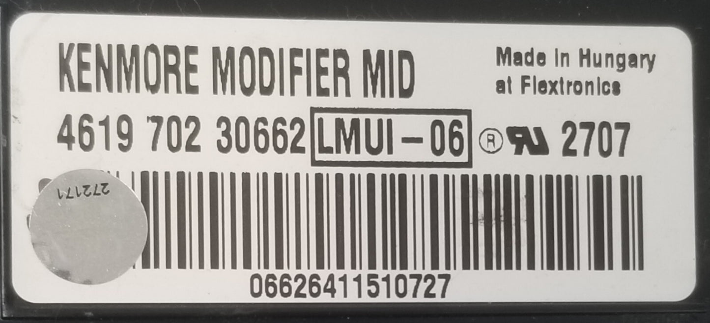 OEM Replacement for Kenmore Washer Control 461970230662