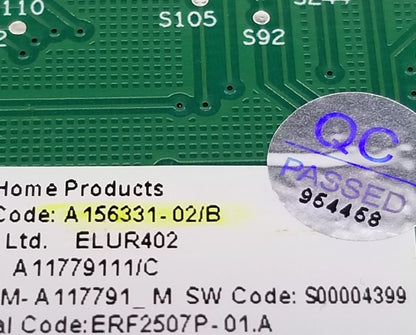 OEM Replacement for Electrolux Fridge Main Control A156331-02