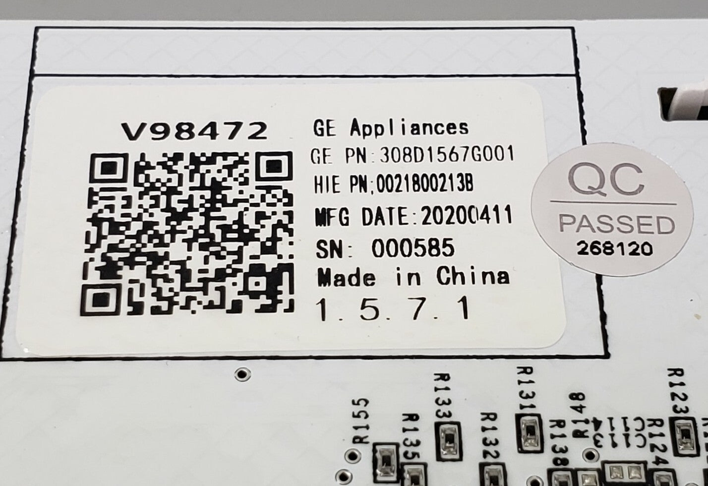 OEM Replacement for GE Washer User Interface 308D1567G001   ⭐  ⭐