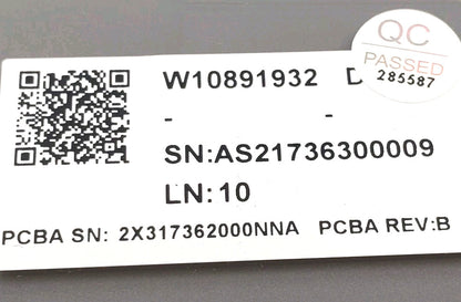 OEM Replacement for Whirlpool Dryer Control Panel W10891932