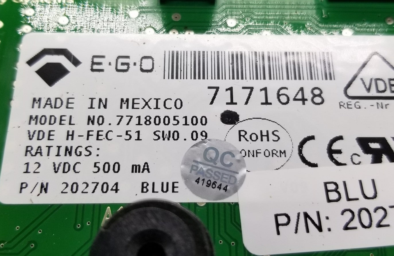 OEM Replacement for Speed Queen Washer Control Board 202769