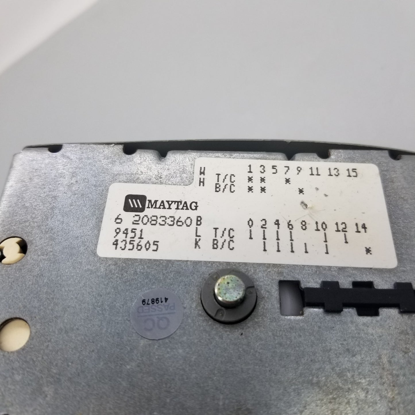 OEM Replacement for Frigidaire Dryer Timer 62083360