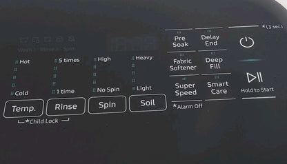 OEM Replacement for Samsung Washer Control Panel DC97-21544E