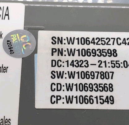 OEM Replacement for Whirlpool Washer Control W10693598