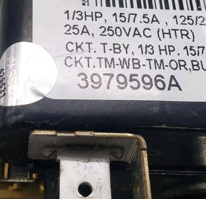 OEM Replacement for Whirlpool Dryer Timer 3979596