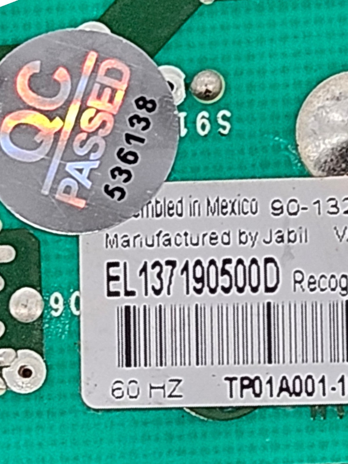 OEM Replacement for Frigidaire Dryer Control EL137190500