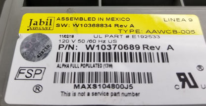 OEM Replacement for Whirlpool Washer Control Board W10370689