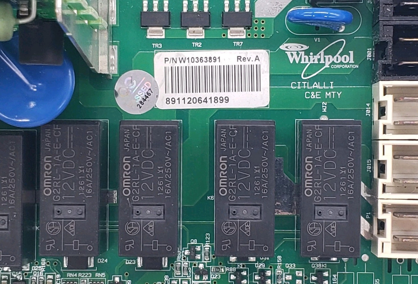 OEM Replacement for Whirlpool Washer Control Board W10363891