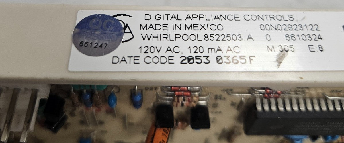 OEM Replacement for Whirlpool Range Control 8522503