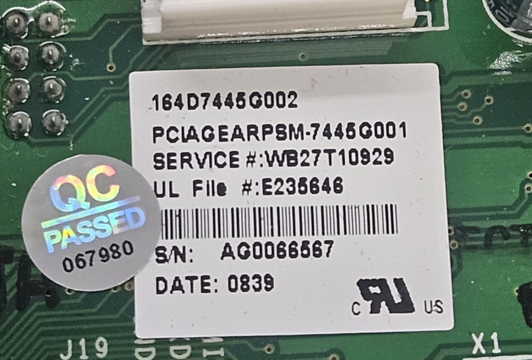 OEM Replacement for GE Oven Control WB27T10929