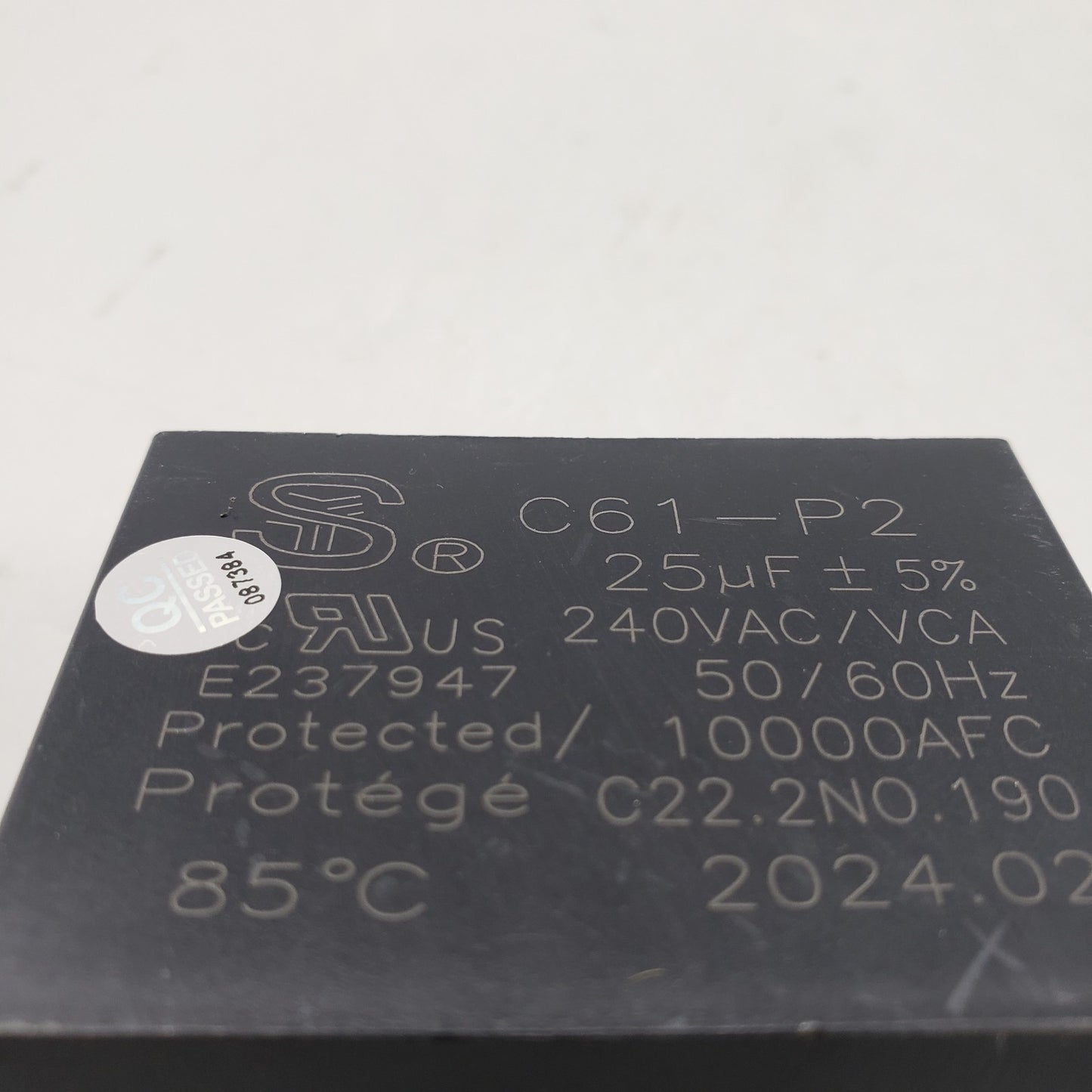 New OEM Replacement for Frigidaire Capacitor E237947