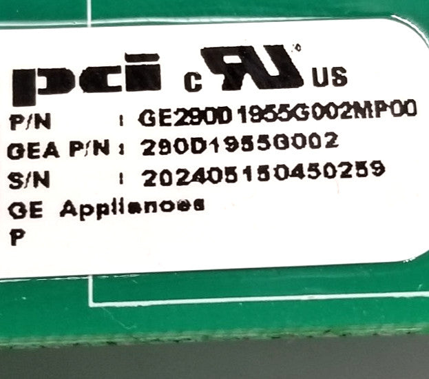 OEM Replacement for GE Washer Control Board 290D1955G002