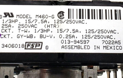 Genuine OEM Replacement for Whirlpool Dryer Timer 3406018   ~   ~