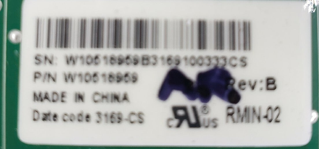 OEM Replacement for Whirlpool Refrigerator Control W10518959