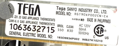OEM Replacement for GE Range Control 164D8450G039