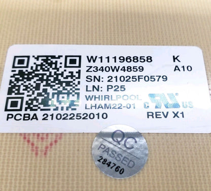 OEM Replacement for Whirlpool Washer Control W11196858