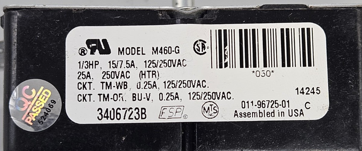 OEM Replacement for Whirlpool Timer 3406723B