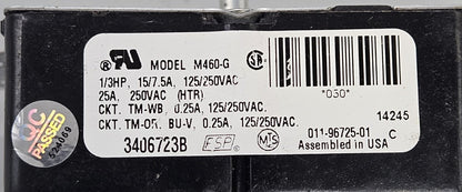 OEM Replacement for Whirlpool Timer 3406723B