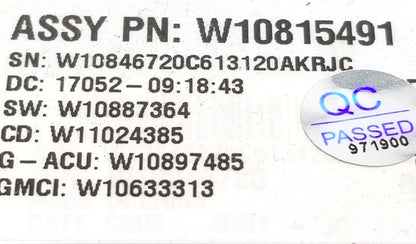 OEM Replacement for Maytag Washer Control W10815491