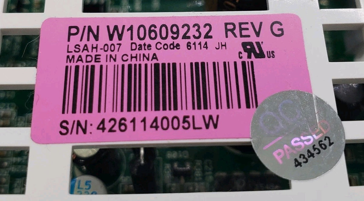 OEM Replacement for Whirlpool Dryer Control Board W10609232