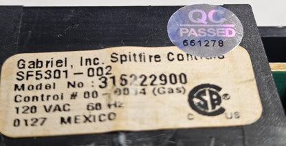 OEM Replacement for Frigidaire Range Control 316222900