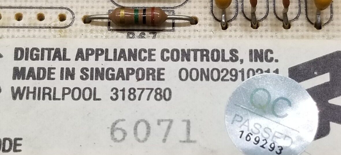 OEM Replacement for Whirlpool Oven Control 3187780