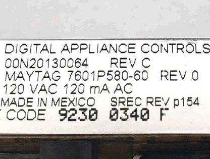 OEM Replacement for JENNAIR Oven Control Board 7601P580-60