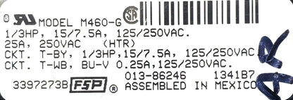 OEM Replacement for Whirlpool Dryer Timer  3397273B