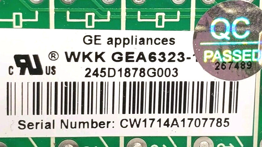 OEM Replacement for GE Fridge Control Board 245D1878G003