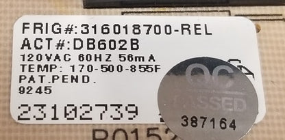 OEM Replacement for Frigidaire Range Control 316018700