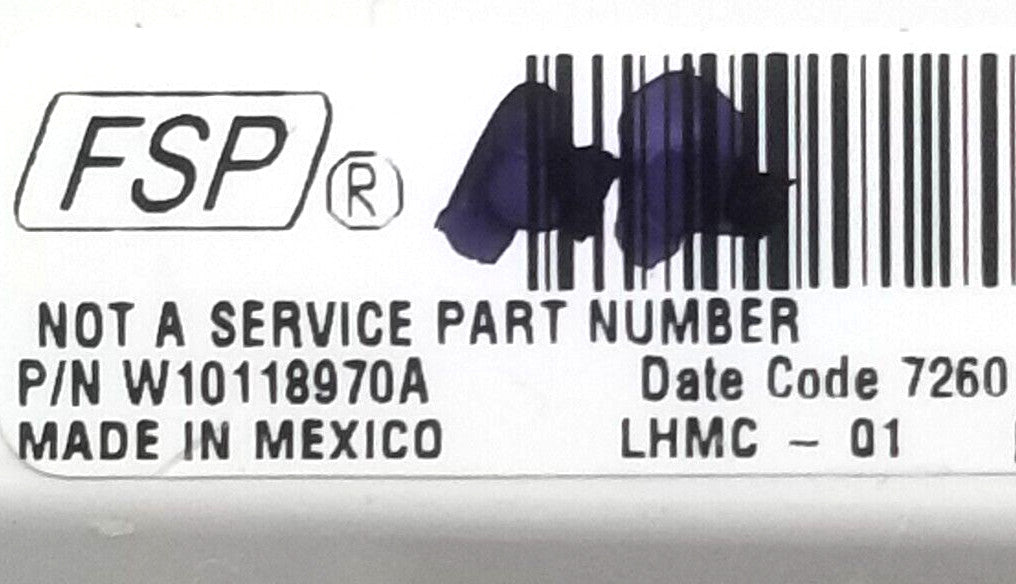OEM Replacement for Whirlpool Washer Control  W10118970A