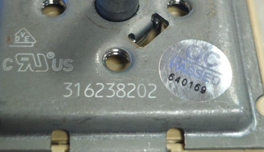 OEM Replacement for Frigidaire Range Dual Surface Element Control Switch 316238202