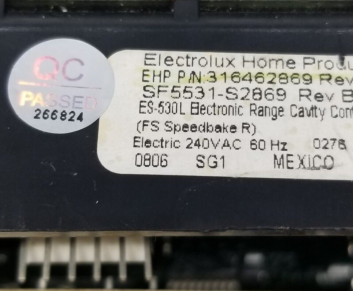 OEM Replacement for Frigidaire Range Control 316462869