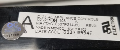 OEM Replacement for Maytag Range Control 8507P214-60