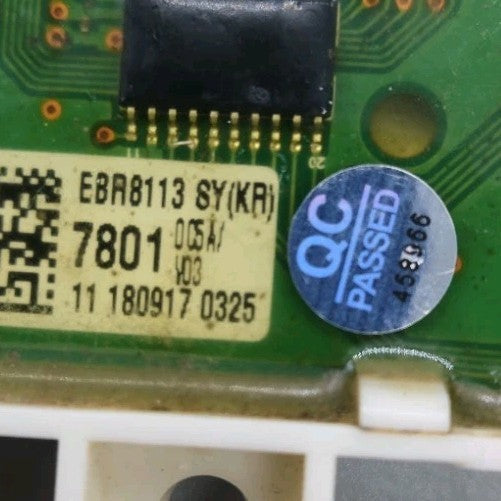 OEM Replacement for LG Dryer Control Interface EBR81137801