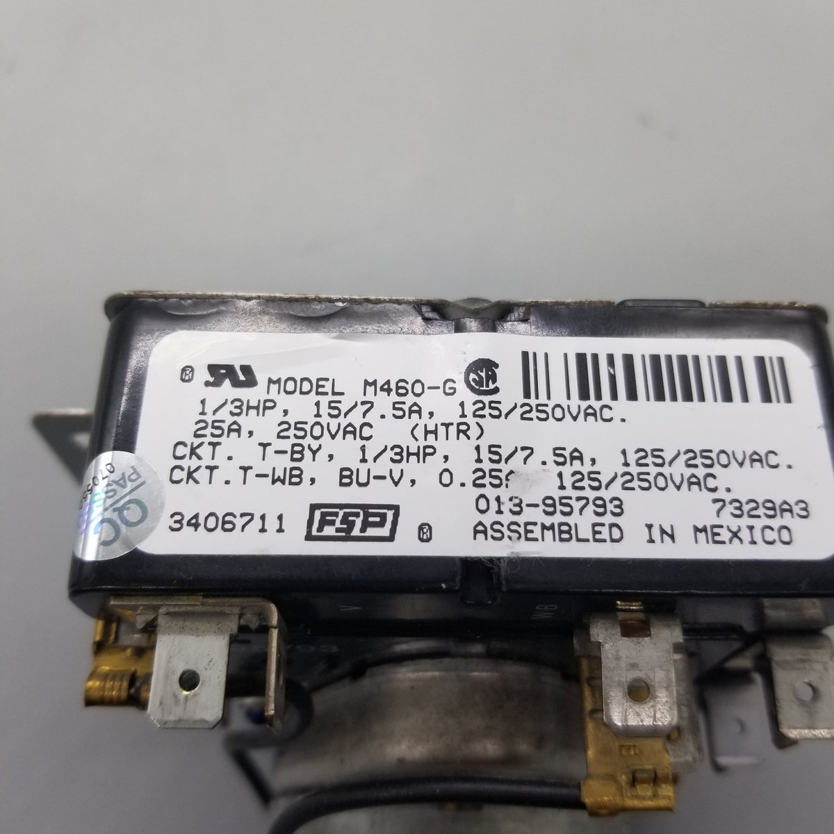 OEM Replacement for Whirlpool Dryer Timer 3406711