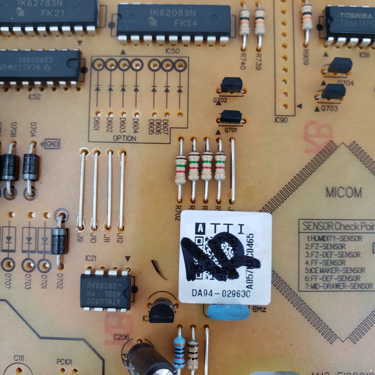OEM Replacement for Samsung Refrigerator Control DA94-02963C
