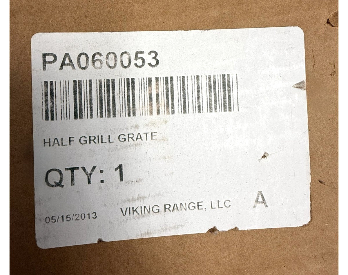 New OEM VIKING Half Grate PA060053  1- Year
